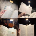 LED clip reading light used in bed and different environments