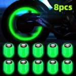 green glow tire valve caps 4pcs Qatar car accessories Doha