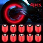 red luminous tire valve caps car accessories Qatar 4pcs